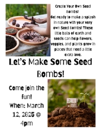 Library Kid Crafter-noon - Seed Bombs
