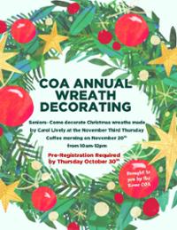 Last Day to Register for a Wreath COA