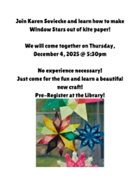 Window Stars w/Karen Soviecke