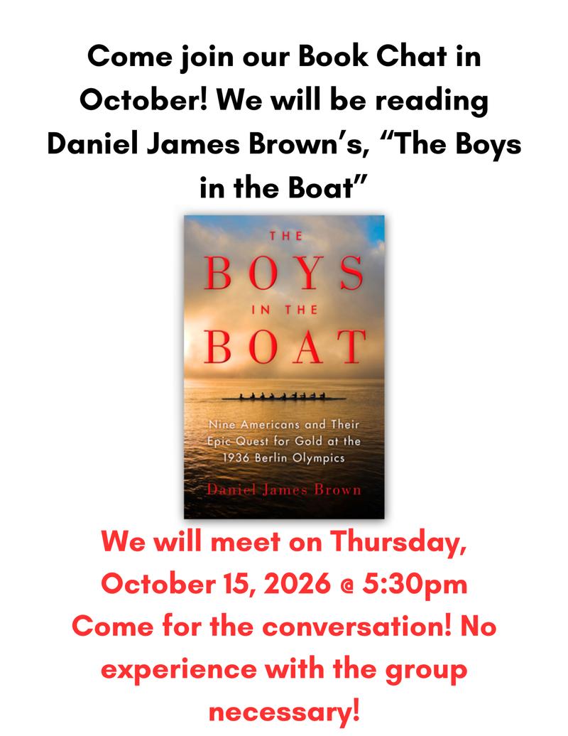 Book Chat - 'The Boys in the Boat'